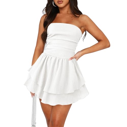 Robe tube sans bretelles idéale pour vos soirées d'été et cocktails en terrasse