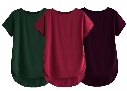 Image of Fabricorn Stylish Plain Up and Down Cotton Tshirt for Women