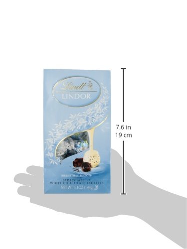Miniatura 5 de Lindt LINDOR Stracciatella - Trufas de chocolate blanco 51 onzas paquete de 4