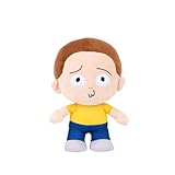 Jazwares Warner Bros. Discovery 8-Inch Morty Plush from Rick and Morty - Super-Soft and Huggable Plush Toy - Official Licensed - for All Ages