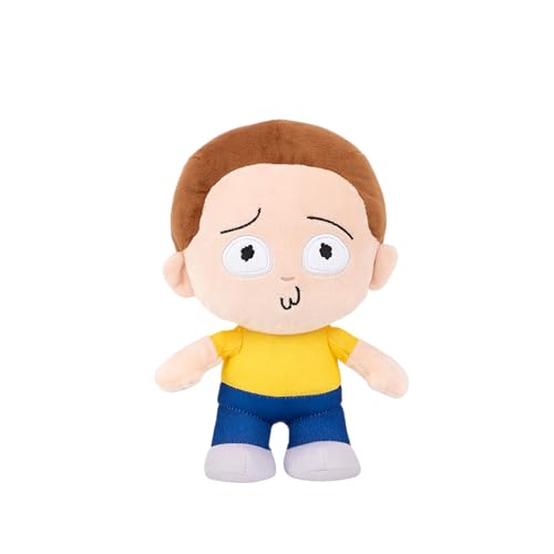 Jazwares Warner Bros. Discovery 8-Inch Morty Plush from Rick and Morty - Super-Soft and Huggable Plush Toy - Official Licensed - for All Ages