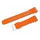 Kistanio Silikonarmband Taucherarmband mit Edelstahl Dornschließe Orange 20 MM