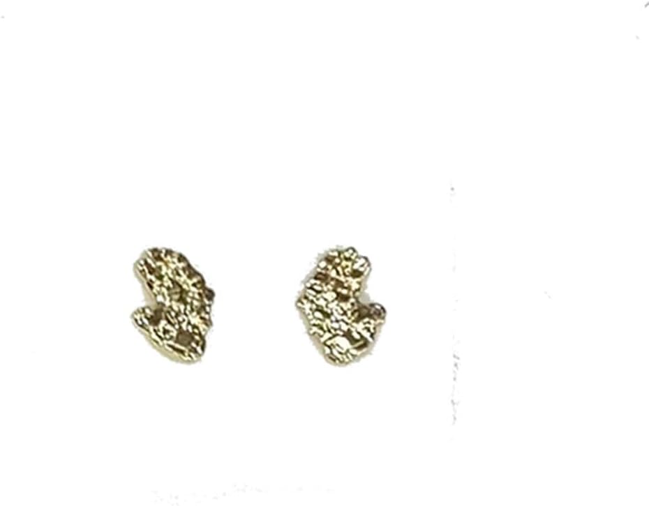 14k gold plated brass nugget earing with heart and round all different size and different design