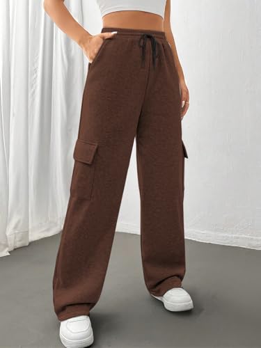 Image of KATECLO Women's Multi Flap Pocket Side Drawstring Waist Sweatpants