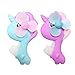 NUOBESTY 2Pcs Unicorno Cartone Animato Raffreddamento Mano Ventilatore Mano Premere Ventilatore Piccolo Giocattolo per Bambini Senza Batteria per Ufficio a Casa