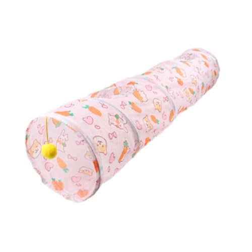 Baoblaze Pet Cat Tunnel Peeking Hole Toy Soliving Toy Ball Interior interativo dobrável para gatos i