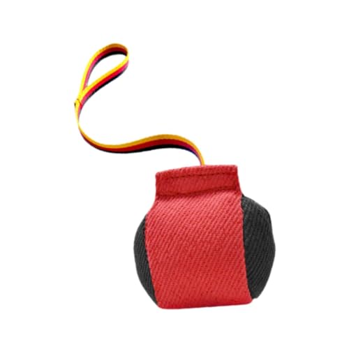 Bothyi Dog Bite Tug Toy Pull Toy,Lightweight,Portable,Bite Resistant Bite Training Interactive Toy for Small Medium Dog Pet Supplies, Red Black