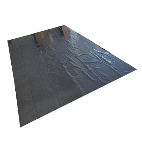 HQHAOTWU HDPE Pond Liner, Rubber Pond Liner 10ft×15ft Fish Pond Liners with 0.3mm Thickness, Flexible Black Pond Liner for Water Fountains, Outdoor Gardens