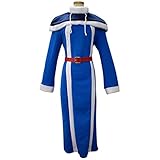 Weixu Anime Juvia Lockser Cosplay Costume Woman Girls Halloween Blue Outfit Dress Suit with Hat L