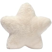 Lambs & Ivy Star Pillow Plush - Ultra Soft Creamy White
