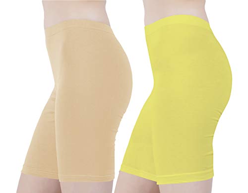 Image of Buy That Trendz Cotton Lycra Tight Fit Stretchable Cycling Shorts Womens | Shorties for Active wear /Exercise /Workout /Yoga /Gym /Cycle /Running Red Grey Combo Pack of 2