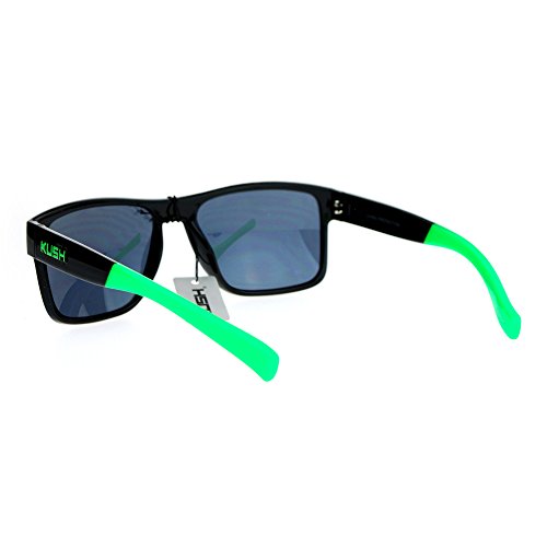 JuicyOrange KUSH Sunglasses Unisex Classic Square Plastic Frame UV 400 Black3