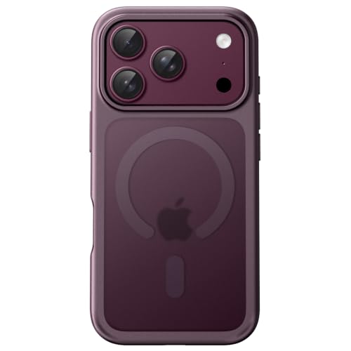 Image of JETech Magnetic Matte Cover Case for iPhone New Pro Max, Dark Cherry