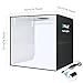 PULUZ Portable Photo Studio Light Box, 50cm x 50cm Photography Light Tent, Professional Dimmable Photography Studio Tent with 12 Color Backdrops, CRI≥90, Photo Box for Product Photography