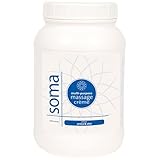 Soma Silk Multi-Purpose Massage Cream, 1 Gallon - with Arnica, Aloe & Jojoba - Silky Smooth - Perfect for Both Light & Deep Tissue Massages - Smooth Glide, Easy Clean - Spa & Therapist Supplies