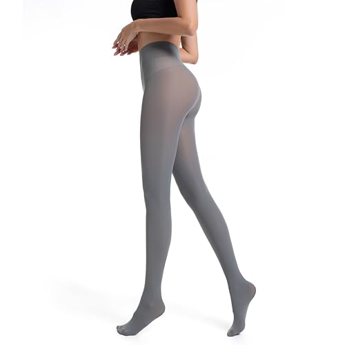 Image of Frola Semi Opaque Tights for Women 40 Denier Matte Solid Color Pantyhose Soft Stockings Nylons Under Dress