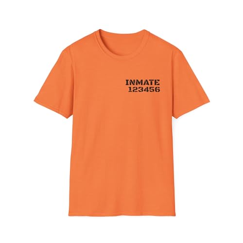 Amazon.com: Personalized Inmate Costume T-Shirt – Custom Prisoner