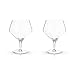 Viski Raye Angled Stemmed Gin and Tonic Glasses Set of 2 - Premium Crystal Clear Cocktail Gin Glasses for Gin Lovers Gift Set - 14oz