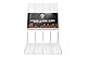 LP STAND: LP HOLDER - LP STAND - LP RACK (SHAPED - HIPS PLASTIC) CRYSTAL CLEAR. HOLDS UP TO 40LPS - MADE IN EU