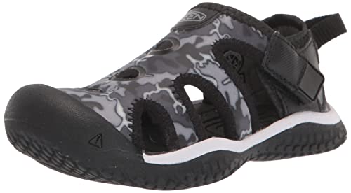 KEEN Stingray, Sandali Unisex-Adulto, Black/Camo, 32 EU