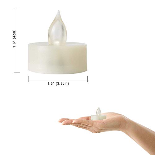 Yinchi Battery Operated Led Tealight Candles With Timer Realistic Flickering Timing Flameless Tea Lights Set Bulk Electric Fake Night Candle Lights For Valentine’s Day Easter Gift Wedding Deco 6 Pack #TOP4