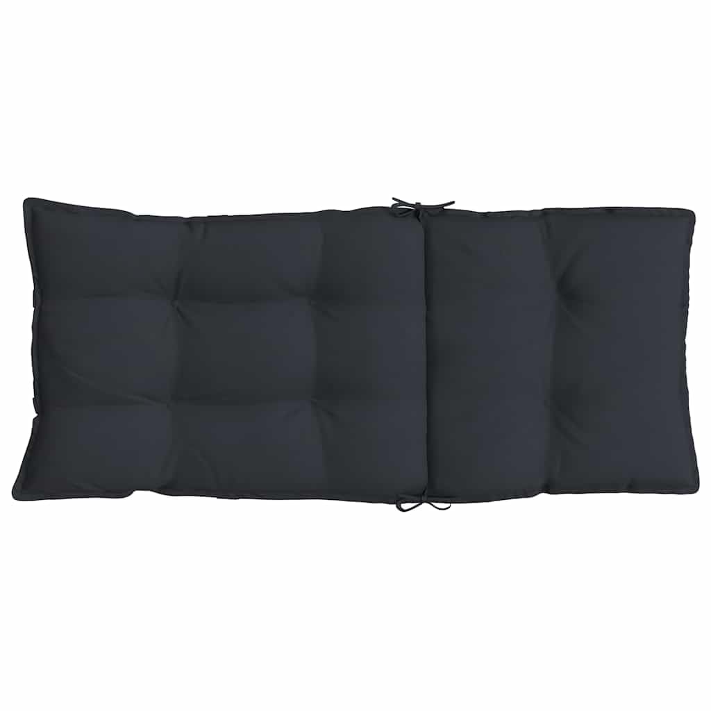 SYDE Poduszki na krzesło z wysokim oparciem 2 szt. Czarny Oxford Fabric