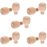 Beaupretty 10 Stück Selbstgemacht Holz Weinflaschen Rohlinge Kleine Unbemalte Buchenholz Flaschen für Bastelarbeiten Tischdeko und Malprojekte