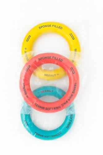 Image of K R Tennikoit Rings 6 Inch Multicolor | Pack of 2 Rubber Rings for Kids, Teens & Adults | Outdoor Play, Sports Training, Frisbee, Tennis Ring Games | Garden, Park & Beach Fun | Durable & Lightweight