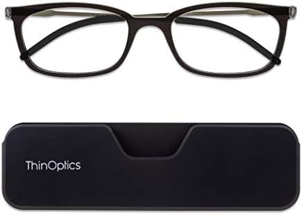 ThinOptics Frontpage Manhattan Reading Glasses + Milano Aluminum Case