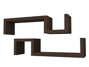 Foto di VE.CA-Italy 2 MENSOLE Design AD S in Legno Moderno WENGE'