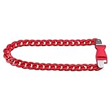 Collares con colgante de hebilla larga y gruesa de plata de ley 925 para niña, candado para mujer, collar con candado de cadena para hombre