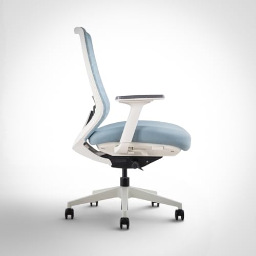 Image of Model 11 Ergonomic Chair | Italian Donati Tilt, Breathable Mesh, Seat Depth, Lumbar & Tension Adjustment | Adjustable Armrests & WFH Chair | Blue | Nylon | 7-Year Warranty