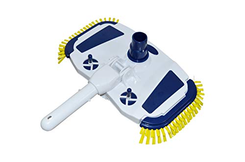 SPIRATO Brosse de Piscine Aspirateur de Sol Deluxe + Aspirateur avec brosses latérales