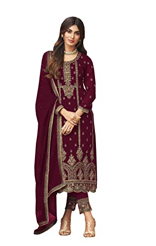 Image of Delisa Indian /Pakistani Wedding Partywear Plus Size Pant Salwar Kameez Ready to Wear Salwar Suit for Womens 01