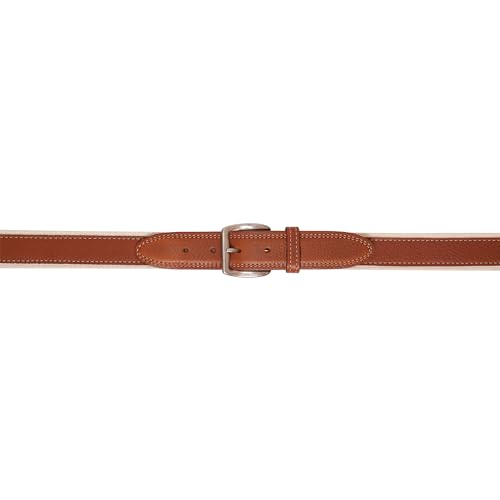YRI Belts Men's Tan Textured Leather Belt on Web (Made in USA)2