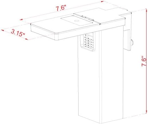 Miniatura 8 de Level One Pets - Filtro sumergible Duo 2 en 1 para acuario con luz LED (hasta 3 galones)