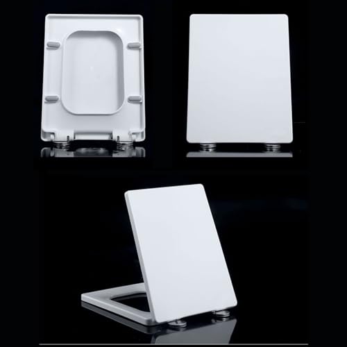 Abattant de toilette carré blanc et silencieux Modèle 05B - 5