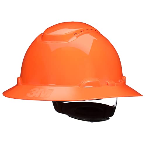 Securefit Hard Hat Securefit H-806Sfv-Uv, Orange, Vented Full Brim Style Safety Helmet With Uvicator Sensor, 4-Point Pressure Diffusion Ratchet Suspension, Ansi Z87.1 #TOP23