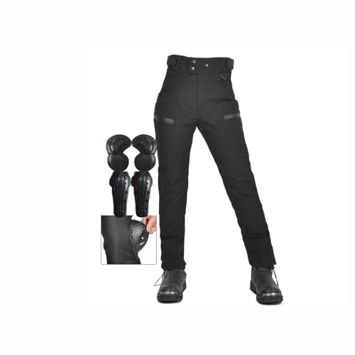 Pantalon cyclisme imperméable coupe-vent avec jean moto blindé intégré