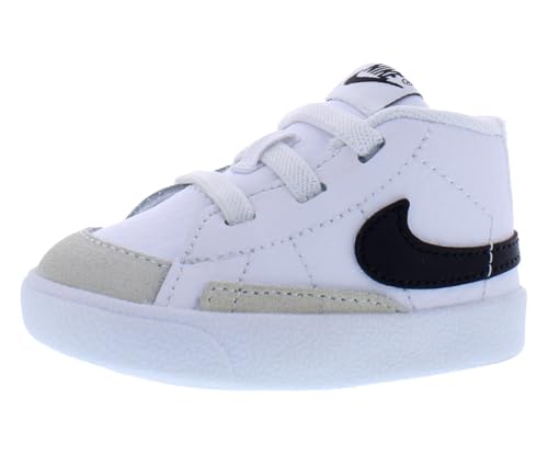 Nike Blazer Mid Crib Infant/Toddler Shoes Size 2, Color: White/Black/White