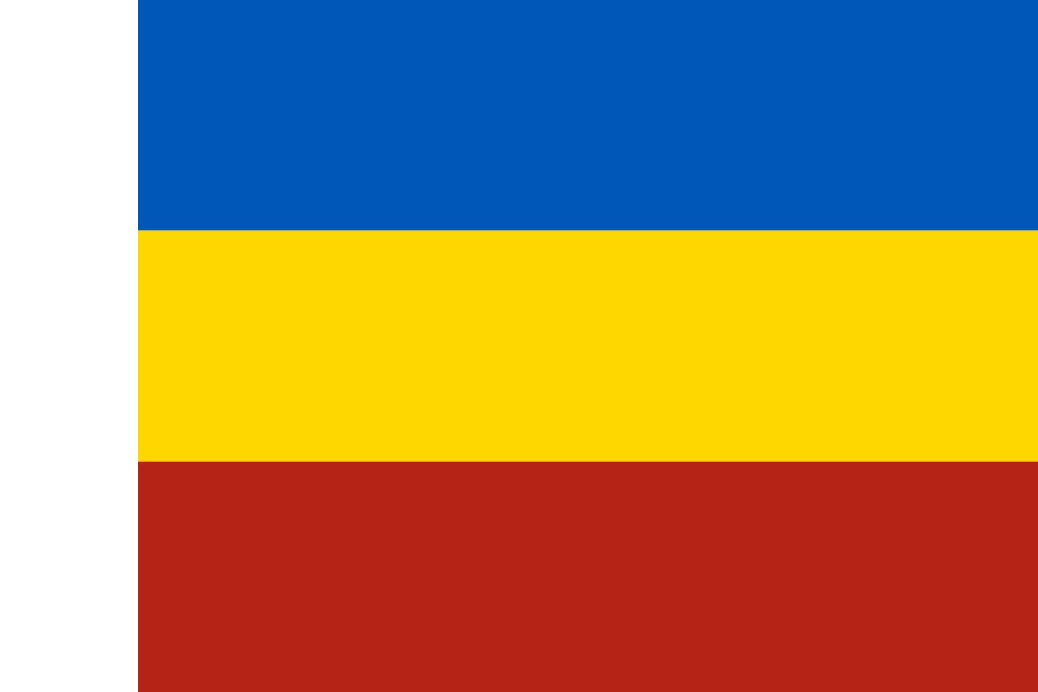 Drapeau Rostov Oblast anti-effilochage pour mât de jardin