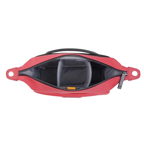 Image of Vanguard VEO Lite W3L Camera & Everyday Waist Pack (Red) - 3L Capacity, Fits Mirrorless Camera + Accessories, Tripod Strap, Adjustable Wear, Easy-Clean Water-Resistant Design