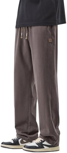 （14:30時点） [HMT] ズボン メンズ 秋服 ワイドテーパードパンツ ゆったり ストレッチ イージーパンツ 防寒 厚手 ずぼん カジュアルぱんつ 冬服 ボトムス ロング丈 人気 無地 ラウンジパンツ 大きいサイズ トラウザーズ 秋 冬