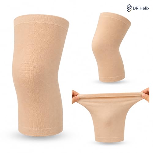 Image of Unisex Skin Knee Cap, Adjustable Support for Knee Pain Relief & Injury Prevention - Breathable, Comfortable & Durable - Ideal for Sports, Recovery & Daily Use - (Size - L)