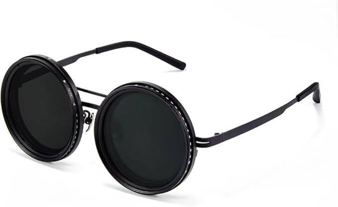 NYTRYD Adjustable Tint Sunglasses, 1-9 Gear Adjustable Polarized Sunglasses with ND Filter Lenses, Round Black Lens for Men & Women, UV Protection for Driving, Fishing, and Outdoor Use. NYTRYD Adjustable Tint Sunglasses, 1-9 Gear Adjustable Polarized Sunglasses with ND Filter Lenses, Round Black Lens for Men & Women, UV Protection for Driving, Fishing, and Outdoor Use.