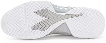 Diadora Women's B.Icon 2 All Ground Tennis Shoe (White/Silver, 7) | Image 5