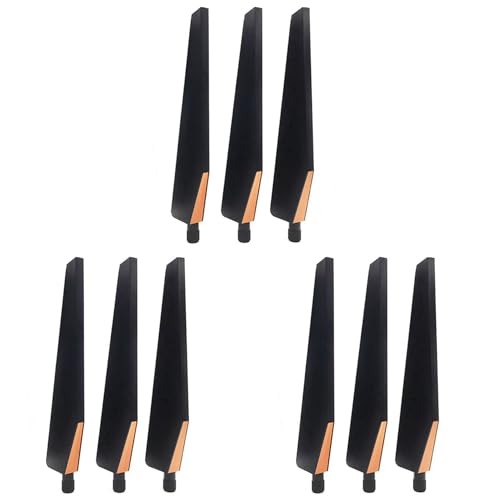ISTOVO 9 Uds para GT-AC5300 Enrutador InaláMbrico Tarjeta de Red InaláMbrica Antena Ap Antena Omnidireccional de Frecuencia Dual SMA