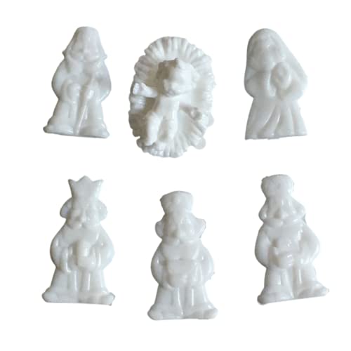 King Cake Nativity Scene Figures 50 complete sets of 7 pieces (350 pieces) -King Cake baby, Saint Joseph, Virgin Mary and Wise Men- LA TIENDITA ESSENTIALS
