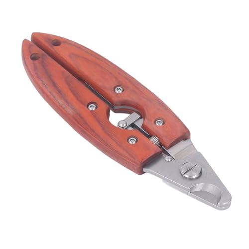 猫の爪切り、犬の爪切り 猫の爪切り ステンレススチール ペットの爪切り クイック安全猫の爪切り 木製ハンドル付き 小中大の猫、犬、子犬用