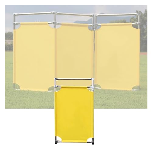 YJEUZCD Retractable Traffic Barricade?Expandable Driveway Fence Panels, Folding Industrial Garage Caution Sign Barricad, Maintenance Traffic Fence, 39.3in High(7pcs)